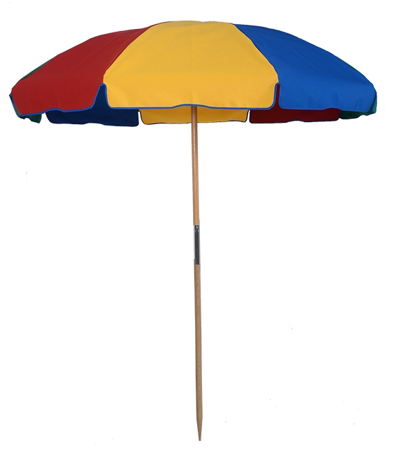 7.5 ft. American Made Wood Beach Fiberglass Rib Umbrella