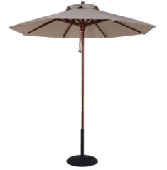 7.5 Ft. Wood Market Umbrella