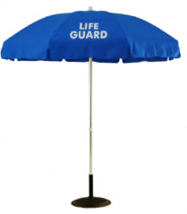 Sunbrella 6.5 Ft. Aluminum Pop-Up With Tilt Lifeguard Logo Umbrella