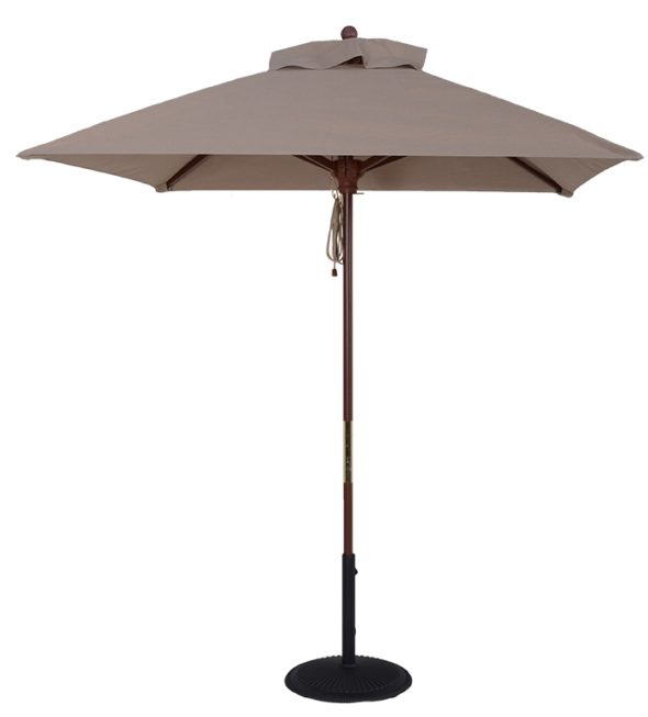 6.5 ft. Wood Market Square Umbrella